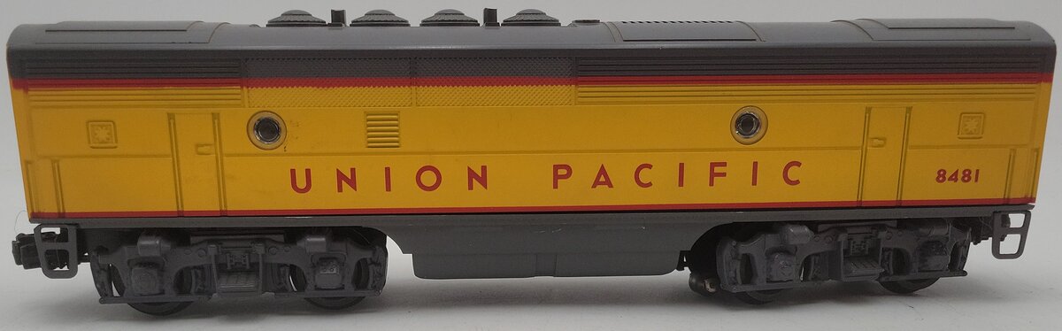 Lionel 6-8481 O Gauge Union Pacific F3 B-Unit Non-Powered Diesel Locomotive VG/Box