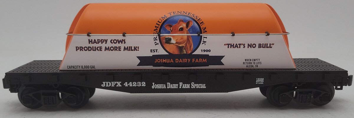 Lionel 2301330 O Gauge JDFX Joshua Dairy Flatcar #44232 LN/Box