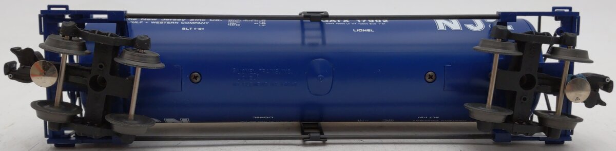 Lionel 6-17902 O Gauge New Jersey Zinc Unibody Tank Car VG/Box