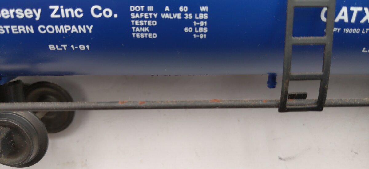Lionel 6-17902 O Gauge New Jersey Zinc Unibody Tank Car VG/Box