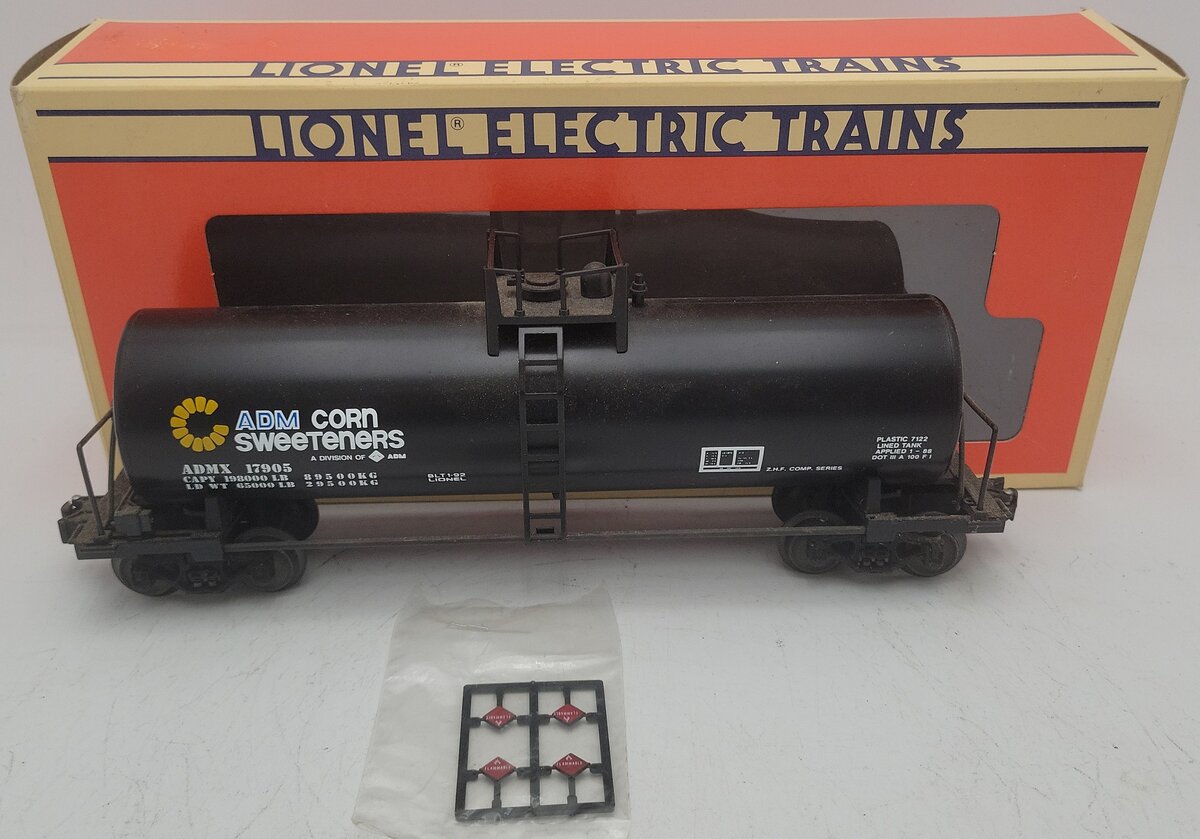 Lionel 6-17905 O Gauge Archer Daniels Midland Unibody Tank Car VG/Box