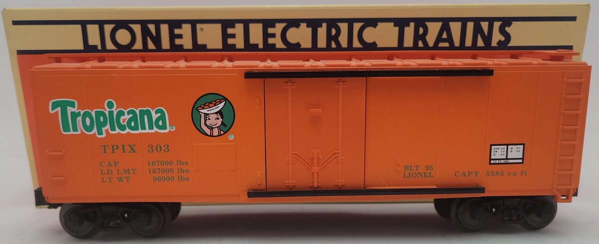 Lionel 6-17310 O Gauge Tropicana Refrigerator Car #303 EX/Box