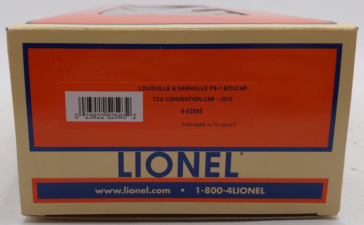 Lionel 6-52593 O Gauge TCA Convention 2012 Louisville & Nashville Boxcar #46778 LN/Box
