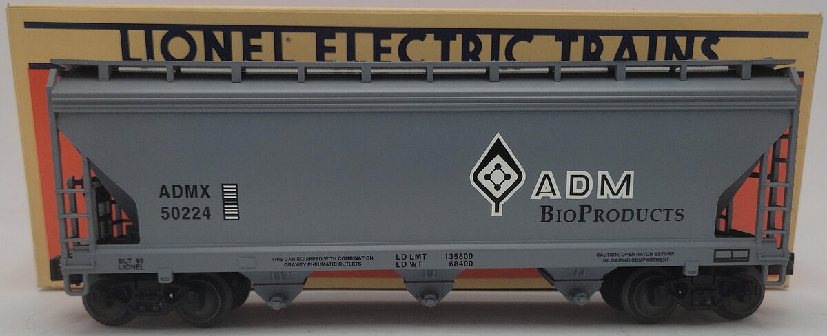 Lionel 6-17124 Archer Daniels Midland 3-Bay ACF Hopper #50224 EX/Box