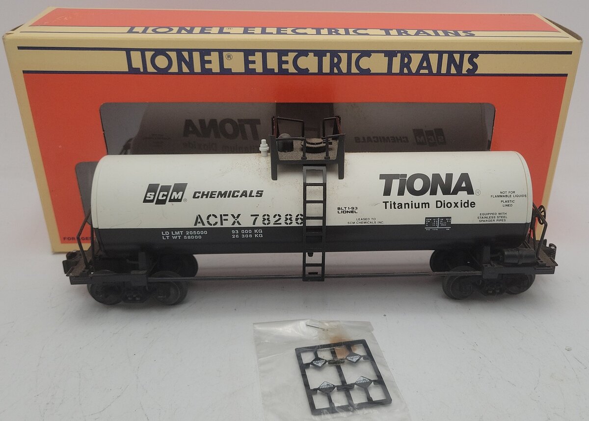 Lionel 6-17906 O Gauge SCM Unibody Tank Car #78286 VG/Box