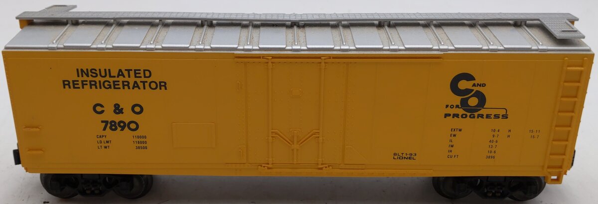 Lionel 6-17303 O Gauge Chesapeake and Ohio Reefer Car EX/Box