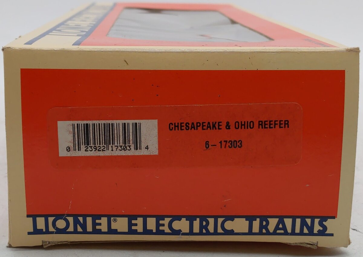 Lionel 6-17303 O Gauge Chesapeake and Ohio Reefer Car EX/Box