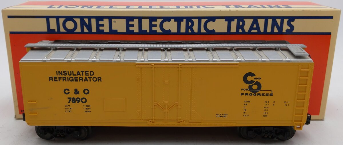 Lionel 6-17303 O Gauge Chesapeake and Ohio Reefer Car EX/Box