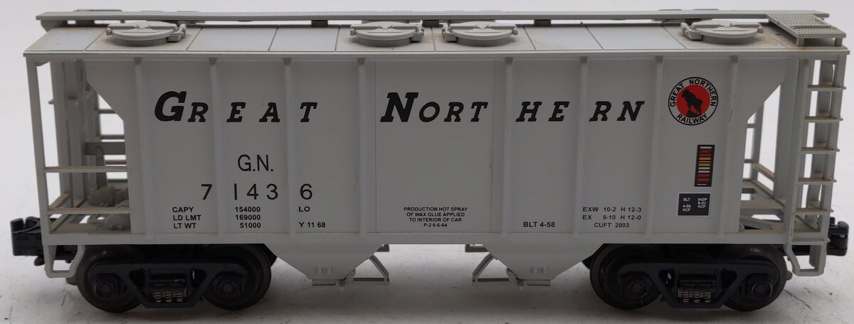 MTH 20-97111 O Gauge Great Northern PS-2 Covered Hopper Car #71436 EX/Box