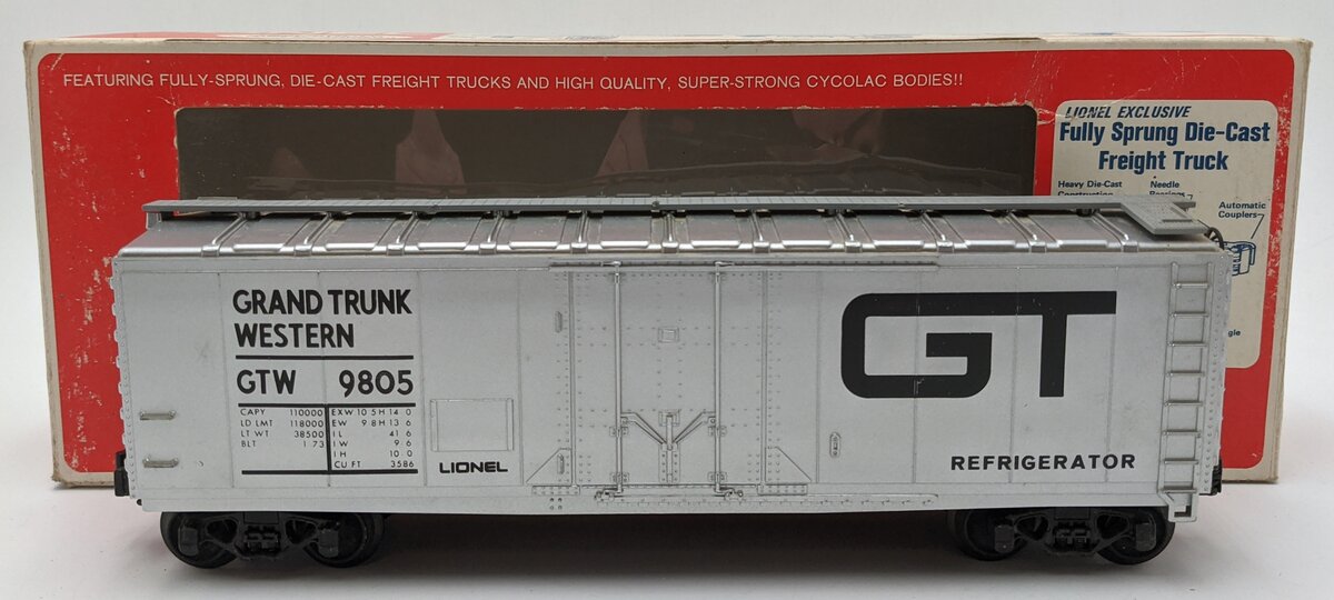 Lionel 6-9805 O Gauge Grand Trunk Reefer Car EX/Box