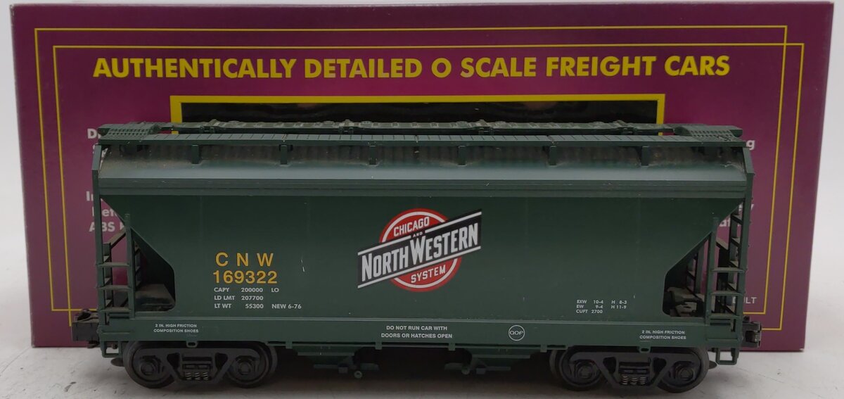 MTH 20-97475 O Gauge CNW Centerflow Hopper #169322 EX/Box