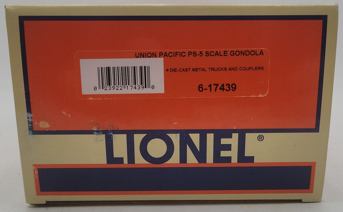 Lionel 6-17439 O Gauge Union Pacific PS-5 Scale Gondola #30294 VG/Box