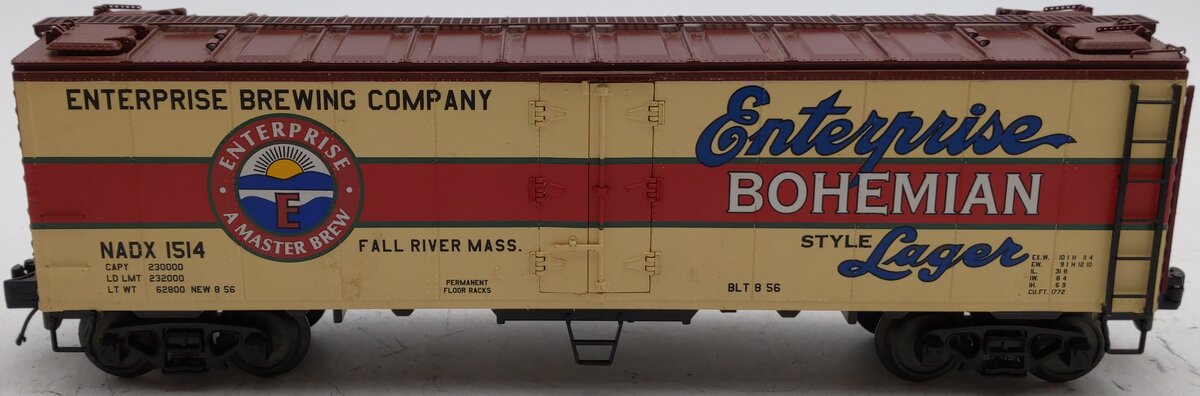 MTH 20-94239 O Gauge Enterprise Lager 40' Steel Sided Reefer #1512 EX/Box
