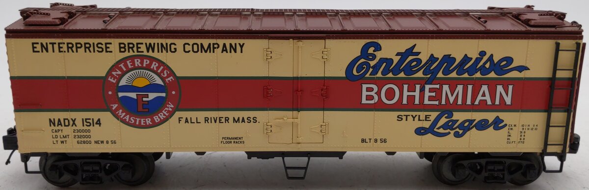 MTH 20-94239 O Gauge Enterprise Lager 40' Steel Sided Reefer #1512 EX/Box