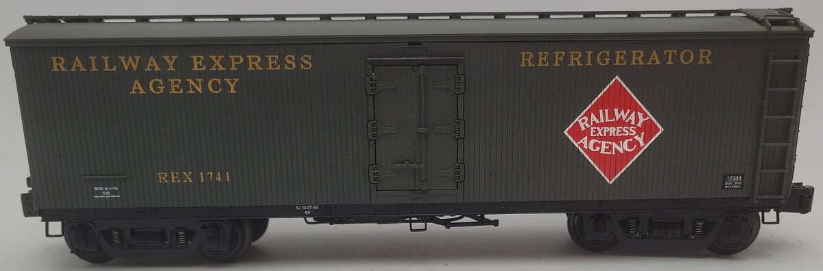 Lionel 6-17334 O Gauge Railway Express Agency General American Milk Car #1741 EX/Box