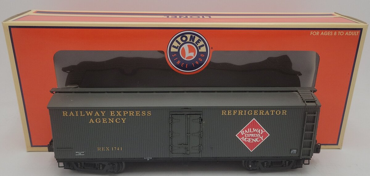 Lionel 6-17334 O Gauge Railway Express Agency General American Milk Car #1741 EX/Box