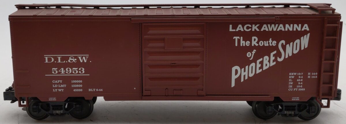 MTH 20-93084 O Gauge Lackawanna 40' Single Door Boxcar #54953 EX/Box