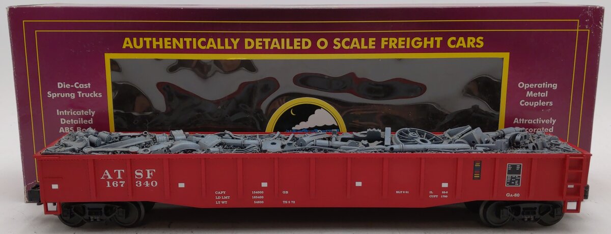 MTH 20-98020 Santa Fe Gondola with Junk Load LN/Box