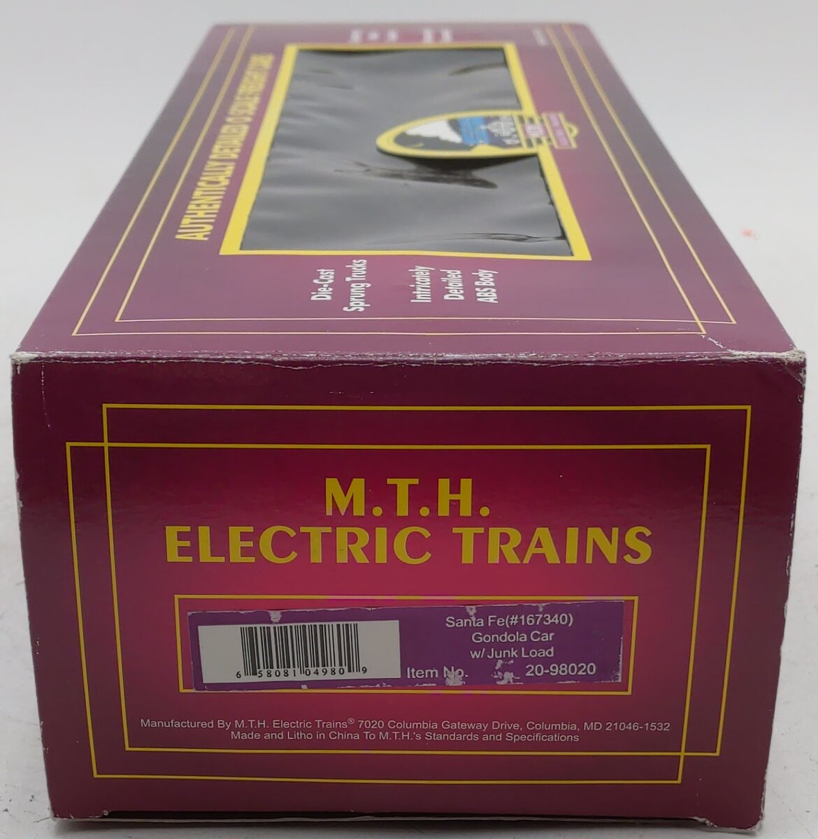 MTH 20-98020 Santa Fe Gondola with Junk Load LN/Box