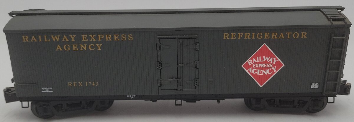 Lionel 6-17365 O Gauge Railway Express Agency Milk Car #1743 EX/Box