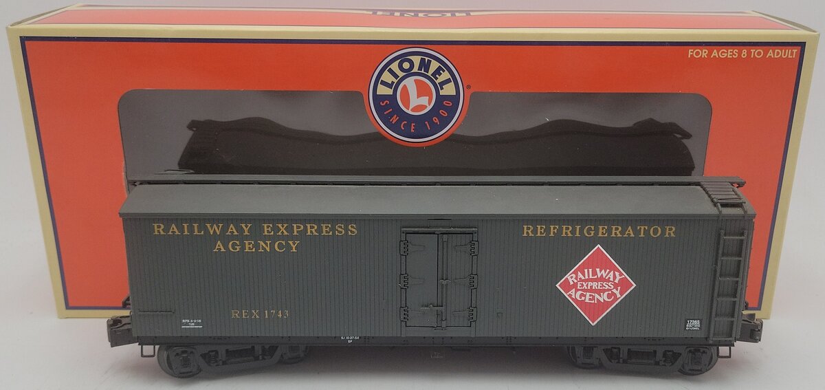 Lionel 6-17365 O Gauge Railway Express Agency Milk Car #1743 EX/Box