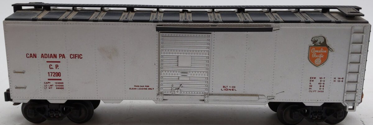 Lionel 6-17200 O Gauge Canadian Pacific Boxcar #15634 VG/Box