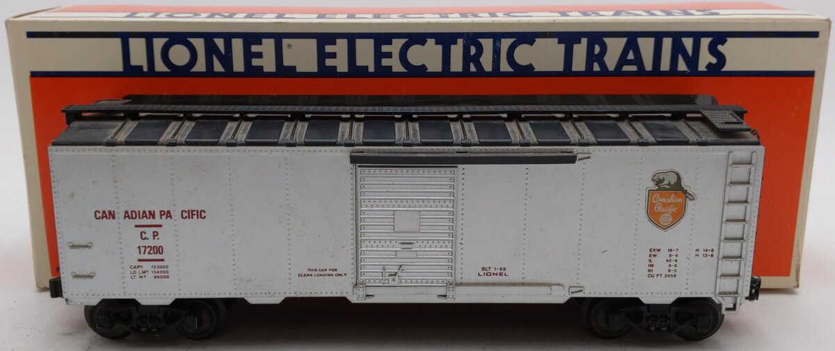 Lionel 6-17200 O Gauge Canadian Pacific Boxcar #15634 VG/Box