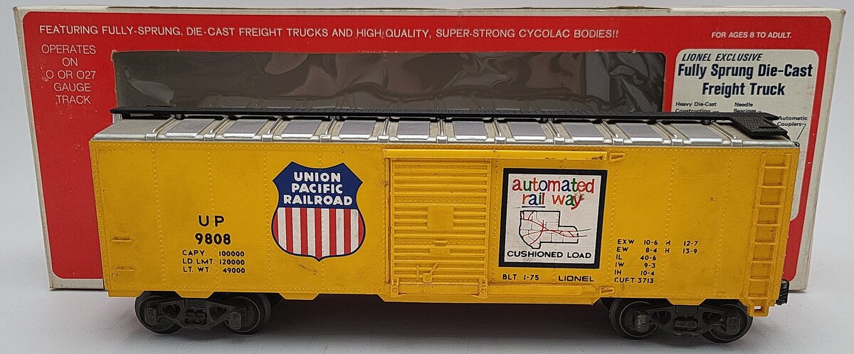 Lionel 6-9808 O Gauge Union Pacific Box Car EX/Box