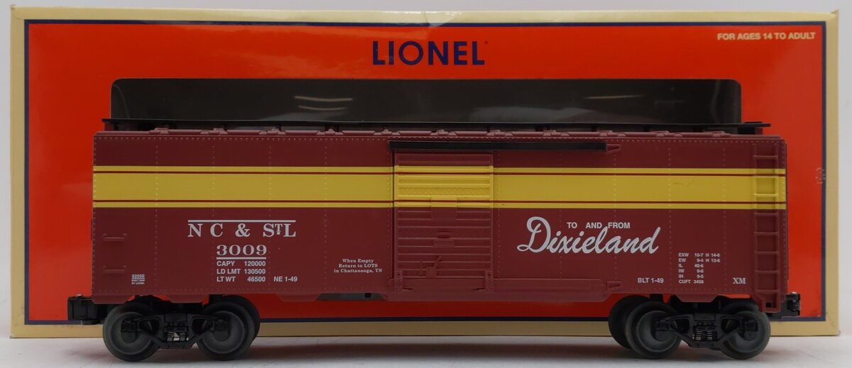 Lionel 6-52550 O Gauge LOTS 2009 NC & St.L Boxcar EX/Box