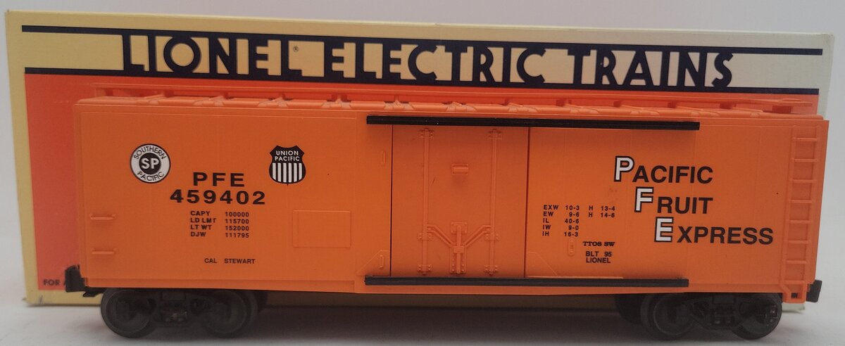 Lionel 6-52073 O Gauge TTOs-1995 PFE Cal-Stewart Reefer #459402 EX/Box