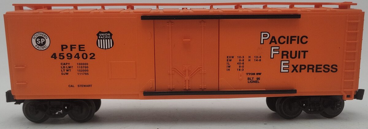 Lionel 6-52073 O Gauge TTOs-1995 PFE Cal-Stewart Reefer #459402 EX/Box