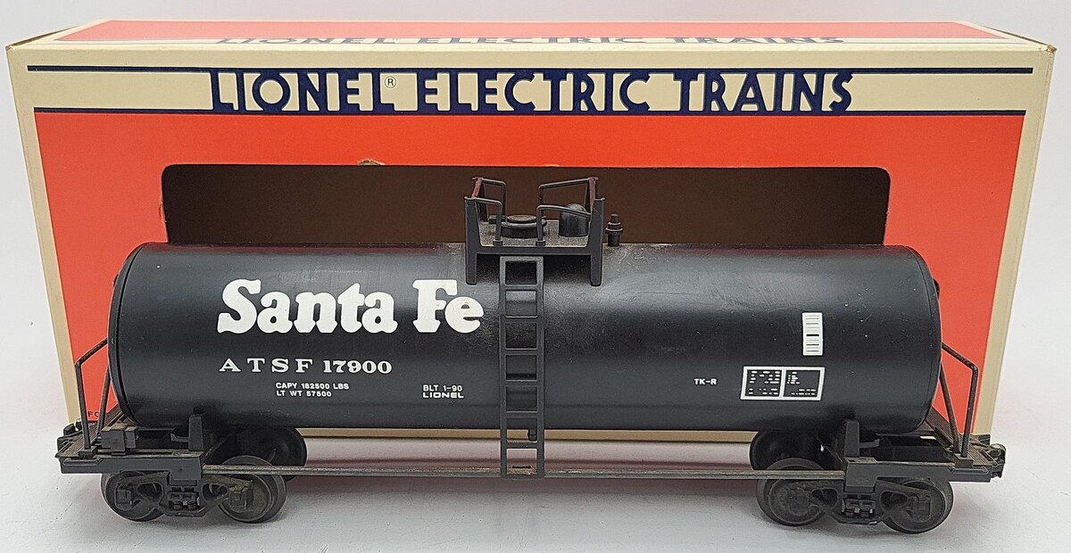 Lionel 6-17900 O Gauge Santa Fe Unibody Single Dome Tank Car #17900 EX/Box