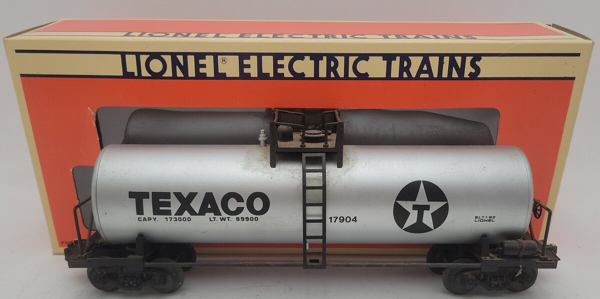 Lionel 6-17904 O Gauge Texaco Unibody Tank Car #17904 VG/Box
