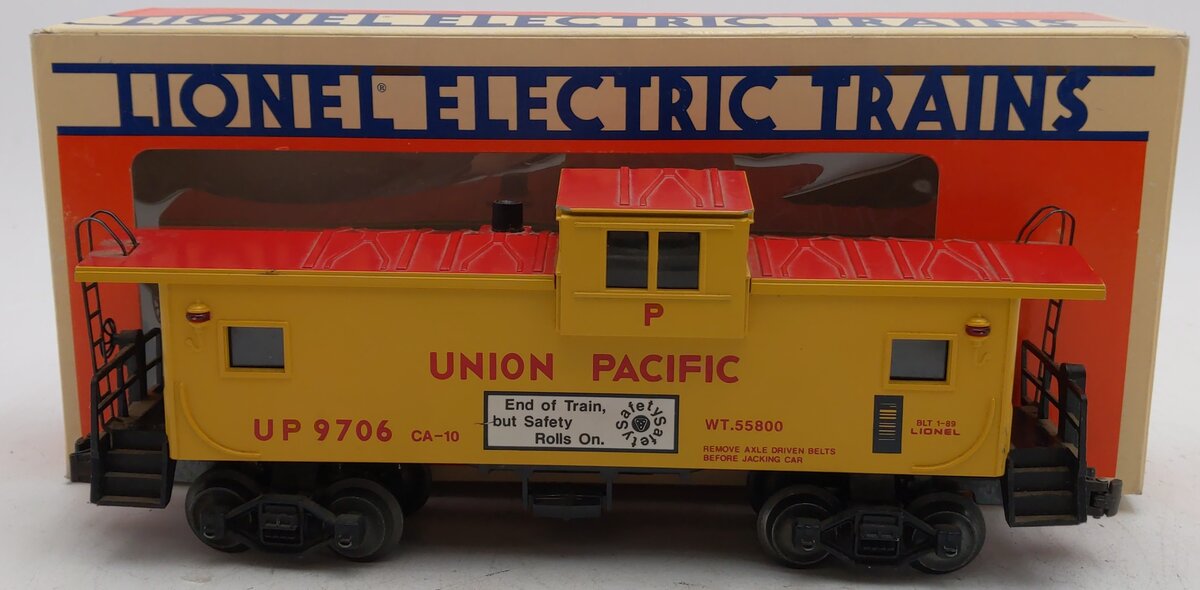 Lionel 6-19706 O Union Pacific Extended Vision Smoking Illuminated Caboose #9706 EX/Box