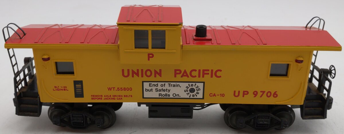 Lionel 6-19706 O Union Pacific Extended Vision Smoking Illuminated Caboose #9706 EX/Box