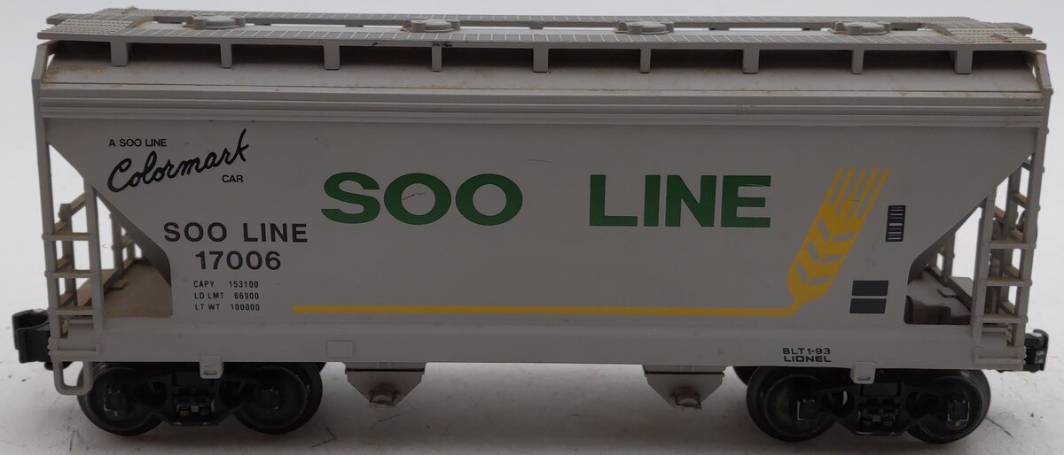 Lionel 6-17006 O Gauge SOO Line ACF 2-Bay Hopper Car VG/Box