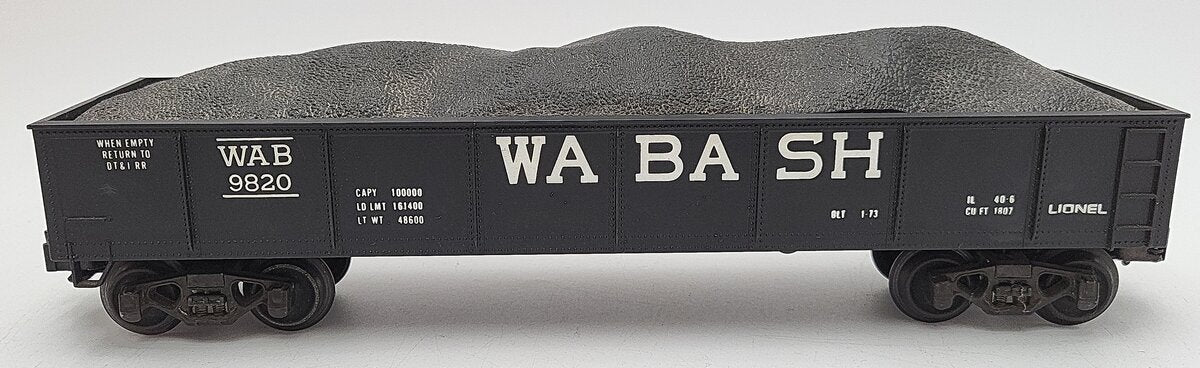 Lionel 6-9820 O Gauge Wabash Gondola Car #9820 VG/Box