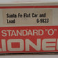 Lionel 6-9823 O Gauge Santa Fe Flatcar with Freight Load VG/Box