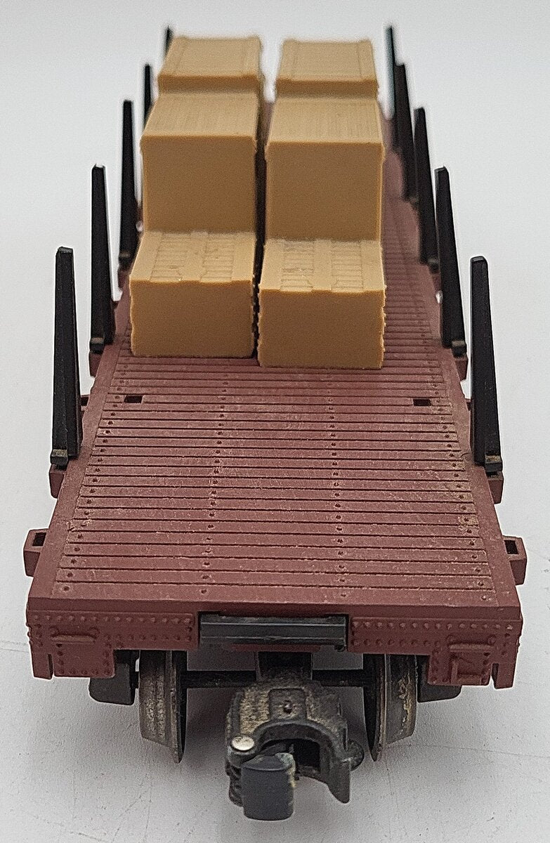 Lionel 6-9823 O Gauge Santa Fe Flatcar with Freight Load EX/Box