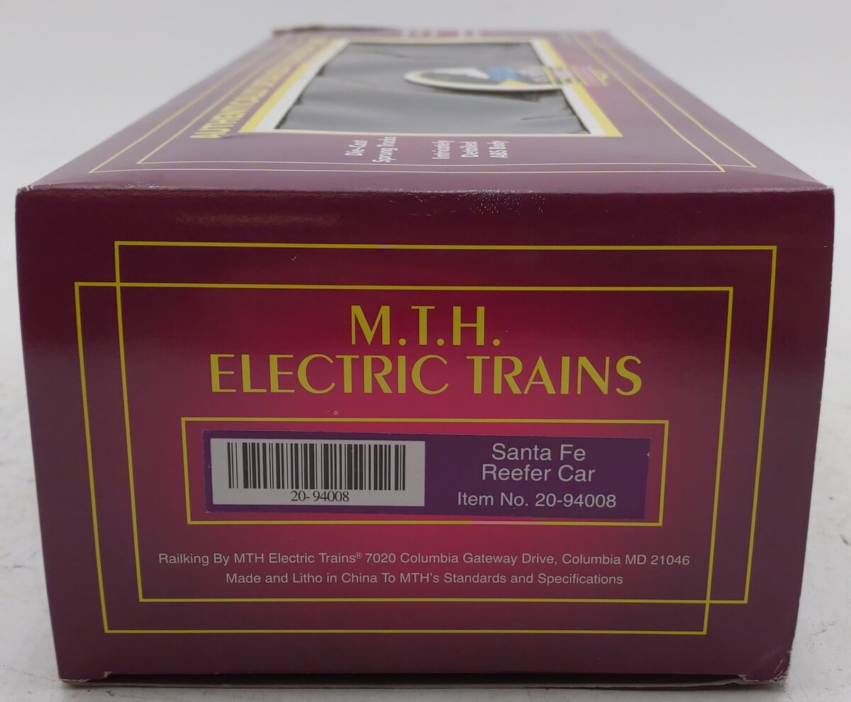 MTH 20-94008 O Gauge AT&SF Reefer Car #520274 EX/Box