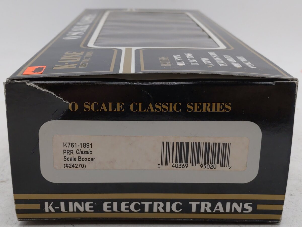 K-Line K761-1891 O Gauge Pennsylvania Boxcar #24270 EX/Box