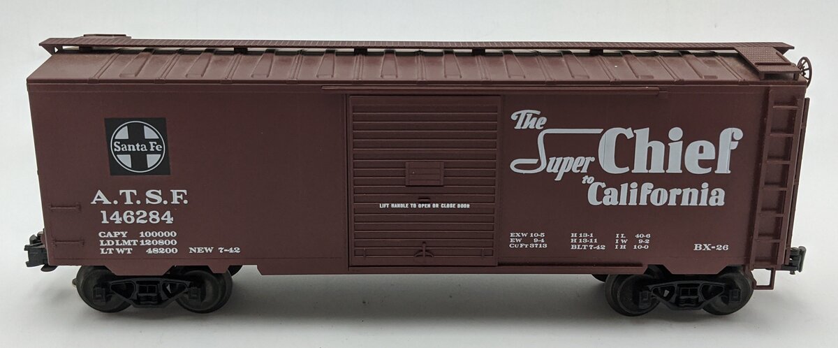 Weaver 146284 O Scale Santa Fe Super Chief Boxcar #146284 VG