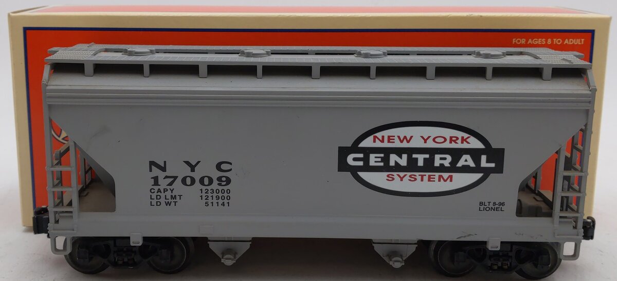 Lionel 6-17009 O Gauge New York Central 2-Bay Hopper Car EX/Box