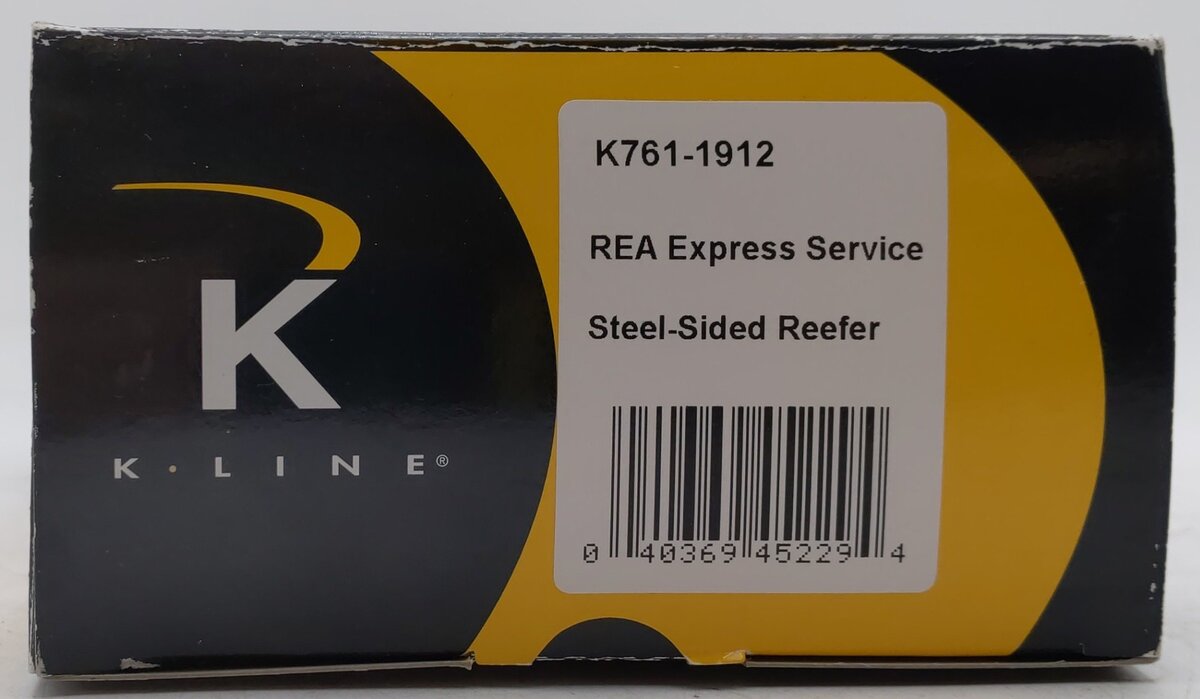 K-Line K761-1912 O Gauge REA Express Service Steel-Sided Reefer #7203 EX/Box