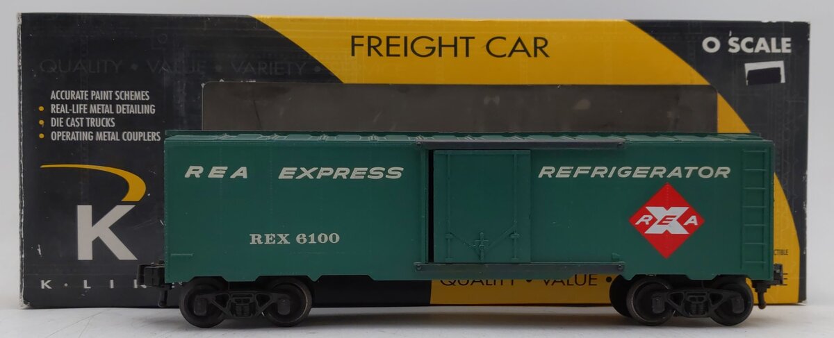 K-Line K761-1912 O Gauge REA Express Service Steel-Sided Reefer #7203 EX/Box