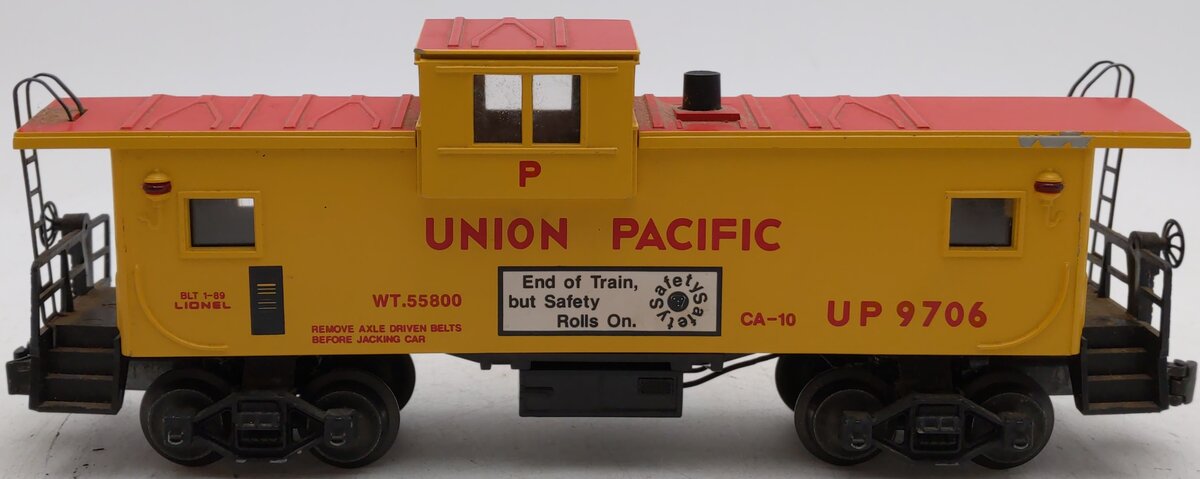 Lionel 6-19706 O Union Pacific Extended Vision Smoking Illuminated Caboose #9706 VG/Box