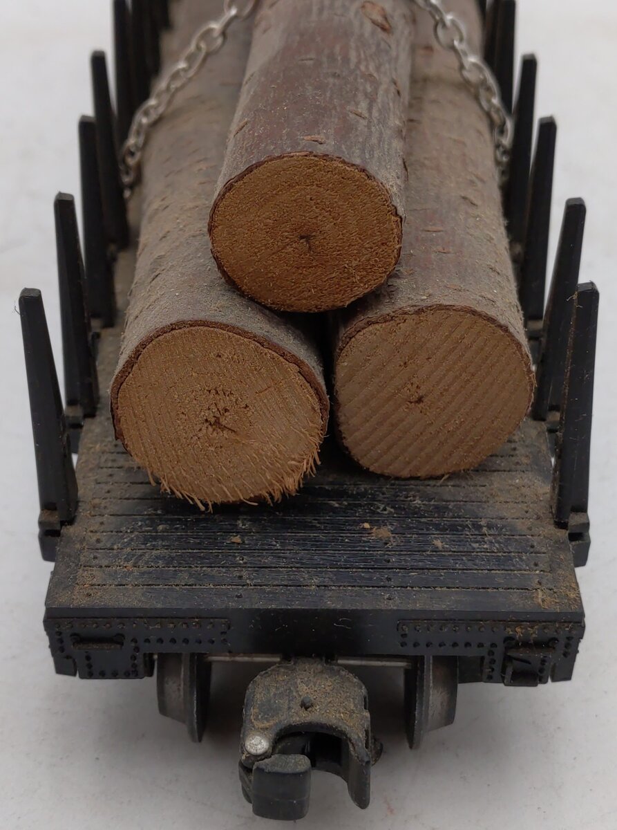 Lionel 6-17510 O Gauge Northern Pacific Flatcar with Logs #61200 EX/Box