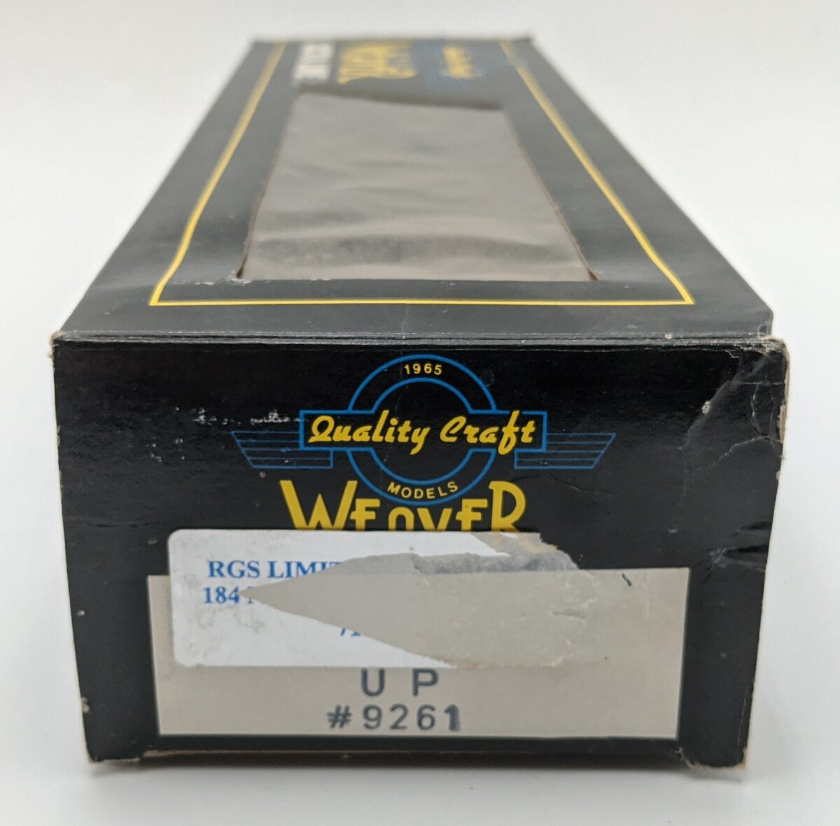 Weaver 9261 O Gauge Union Pacific Single-Door Boxcar #9261 (3 Rail) VG/Box