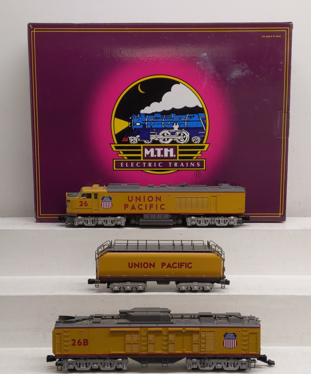 MTH 20-2615-1 O Gauge UP Gas Turbine Diesel Engine Set w/PS 2.0 #26/26B/26 EX/Box