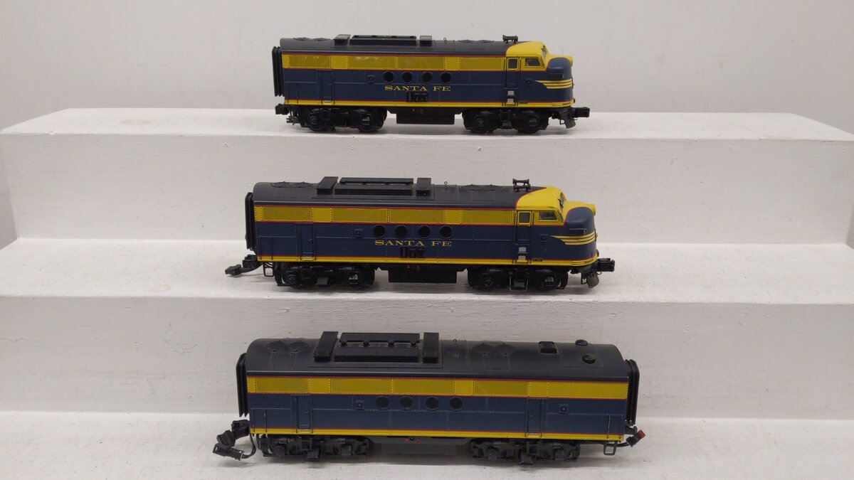 MTH 20-2565-1 Santa Fe FT ABA Diesel Engine Set w/Proto-Sound 2.0 #175/175C/175B EX/Box